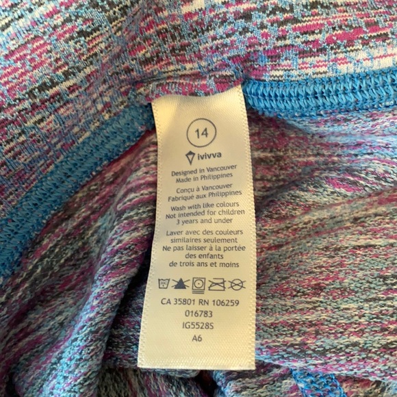 Ivivva lululemon Rythmic tight highlow HighWaisted high rise leggings legging 14 - Picture 5 of 8